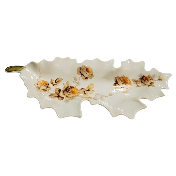 Vintage Ceramic Porcelain Leaf Dish - Good Condition - Picture 4 of 7